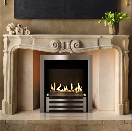 Биокамин в мраморном портале Firezo Sorpresa