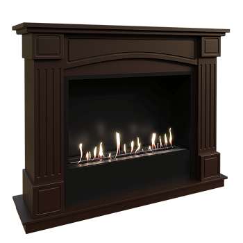 Биокамин в портале Firezo Boston Темный дуб